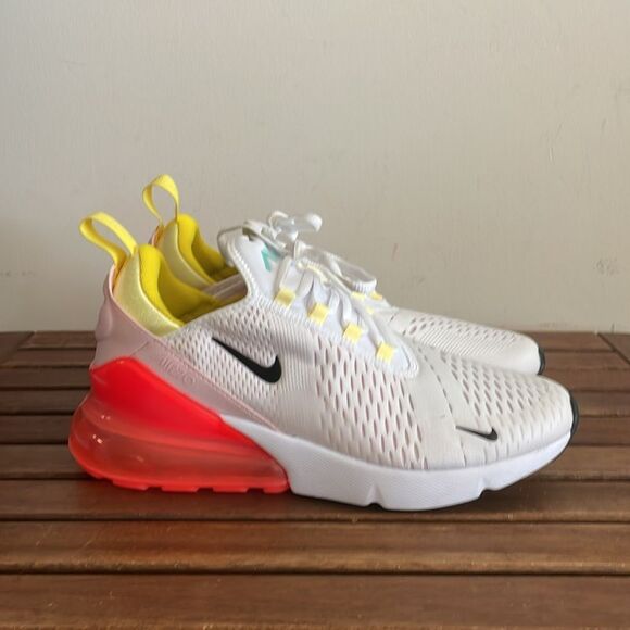 Nike Air Max 270 White Bright Crimson US Women Size 9.5/UK 7/EU 41(FZ3624-100) - Picture 6 of 9